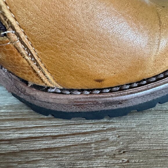 FREEBIRD Cora Genuine Leather Tan Brown Straps Silver Hardware Boots Size 7 - Picture 9 of 17